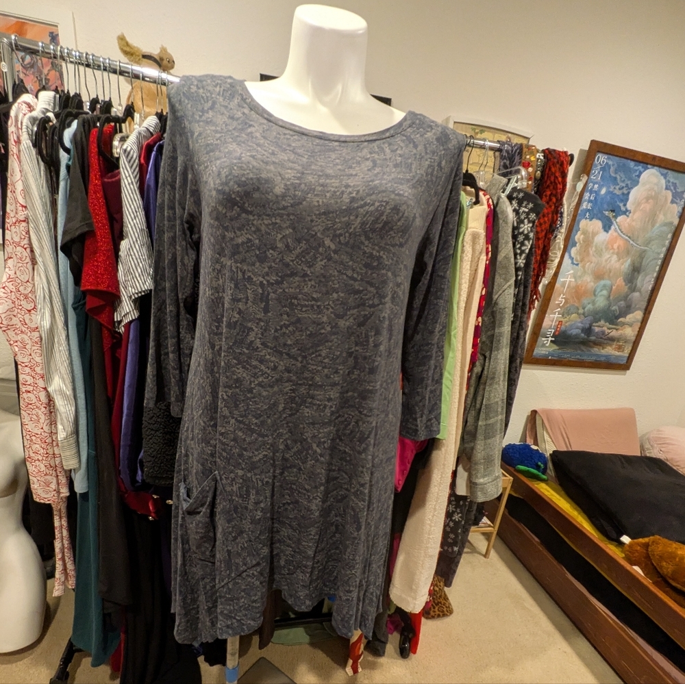 Grey Blue Tunic - L